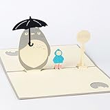 Tebatu 3D Pop Up Cards My Neighbour Totoro Greeting