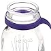 Ello Elsie BPA-Free Glass Water Bottle, 22 oz, Grape