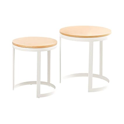Qulong 2 Set Da Tavolo Rotondo Per Tavolino Da Caffè Da