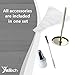 YuliTech Cake Decoration Tip Set, Including 16pcs Stainless Steel Icing Tip Set+10 Pastry Bags+1 coupler+ Measuring Spoon Set To Make The Perfect Mixture