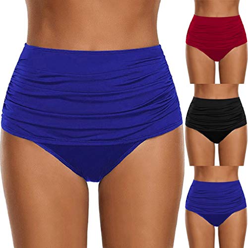image for REYO Swimsuits REYO Women's High Waist Swim Bottom Ruched Bikini Tanki