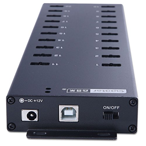 UHPPOTE Industrial Grade 20 Port USB2.0 Hub Charger Data Sync And Charging Station