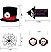 Halloween Photo Booth Props, Ghost Tooth Pumpkin Head Taro Signage Witch Hat Halloween Party Photo Shooting Props Trick or Treat Décor Favor