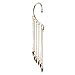 VAGA Dangling Earrings For Women, Amazing Set Kit Of 3 Punk Style Ear Cuffs In Bronze, Silver And Black Colors With 6 Long Fringe Tassels Ending With Rivets Spikes, Cute Earrings Pack