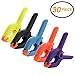 Ram-Pro 30 Piece Spring Clamps Set - Colored Plastic, 2 in Heavy-duty Support Spring Clip adjustable grip with jaw opening assorted colors Clamps for Photo Studio Backdrops Woodworking