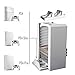 Games Disk Tower, Vertical Stand, Dual Charger – ElecGear White Blu-ray DVD Disc Storage Organizer Holder, PS4 Controller Twin Charging Station for Playstation PS4, Pro, Slimthumb 2