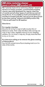HG Natural Stone Cleaner Shine Restorer 1L Marble Calciferous view 6
