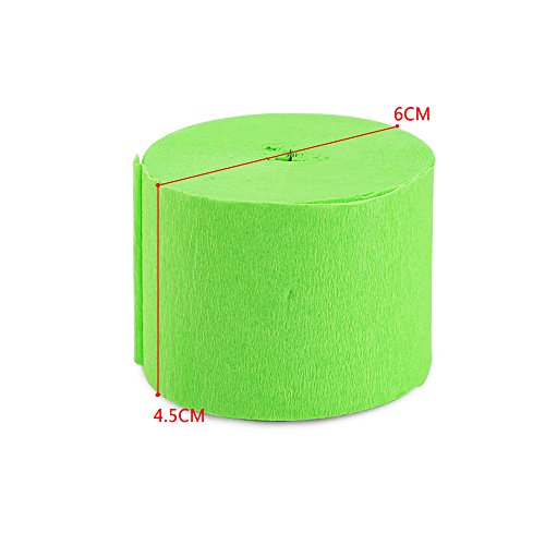 Bignc 6 Rolls Crepe Paper Streamers For Party Wedding,Decorations with 6 Different Colorï¼Œ82 Feet Per Volume
