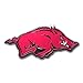 FANMATS 60514 Arkansas Razorbacks Heavy Duty Aluminum Embossed Color Emblem, Auto Emblem Decal