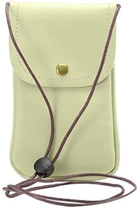 New Universal PU Leather Cell Phone Bag Shoulder Pocket Wallet Pouch Case Neck Strap Fit For iPhone 7 Plus/ 6S Plus/Samsung Galaxy S8 Plus/S7 Edge/S6 Edge Plus/Huawei Mate 9/Mate 8/HTC U11 (Green)
