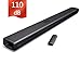 Sound Bar, Vinoil 2.1 Channel Sound Bar for TV with Strong Bass Dual Connection, 110 dB 80W Wired and Wireless Sound Bar Speakers with Build in Subwoofer, Optical/AUX/Coaxial Input