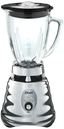 Click Here to See More Images Oster 4655 3-Speed Chrome Retro Blender with 5-Cup Glass Jar, 220-volt