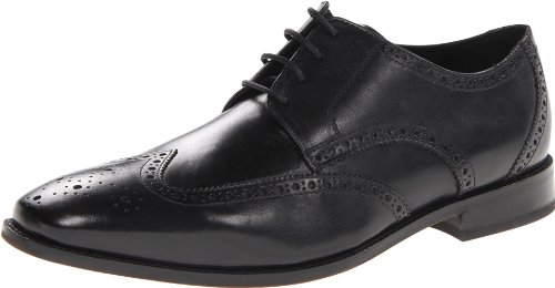 Florsheim Men's Castellano Wing Oxford,Black,7.5 D US