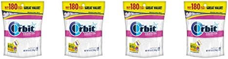 Orbit Bubblemint Sugarfree Gum, 180 piece bag, 2 Pack