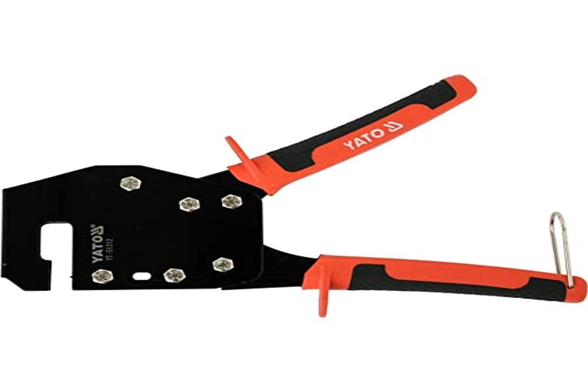 Yato YT-51312 Professional Profile Connection Pliers, 260 mm, Sturdy Construction, Drywall Connection Pliers, Black