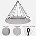 BHORMS Hanging Swing Nest, Daybed Saucer Style Lounger Swing Chair Nest with Pillow, Double Hammock for Indoor/Outdoor, 264 Pound Capacity