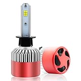 Rigidhorse H1 LED Headlight Bulb with Conversion Kit High Beam Lighting Pattern 84W 8000LM 6500K Cool White Cree LED