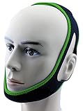 Anti Snore Chin Strap by NONPAREIL - Quieter Nights for Mouth Breathers and Their Companions, Lucky Green (Regular 27