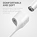 Airpods Strap Airpods Magnetic Strap Apple iPhone X/iPhone 8/iPhone 8 plus/iPhone 7/iPhone 7 Plus [Lightweight][Ideal Length] Air Pods Strap Wire Cable Connector for Apple Airpods - White Grey
