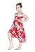 Girl Hawaiian Halter Dress in Hibiscus Red Size 6