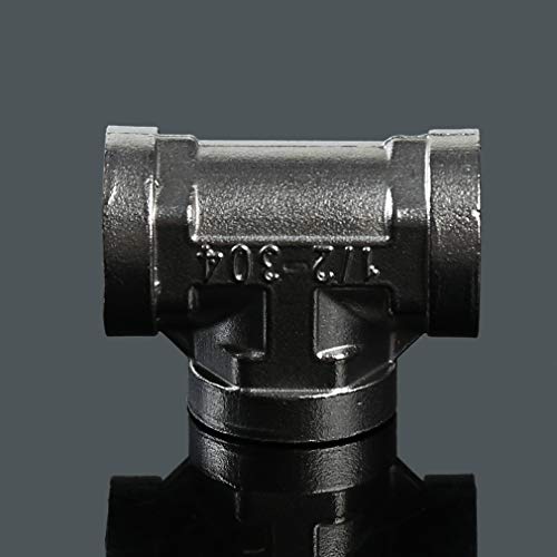 lehao397 3 Way Diverter Water Pipe Tee T Shape Adapter Connector for Angle Valve Hose, Bath Shower Arm Fittings,1#
