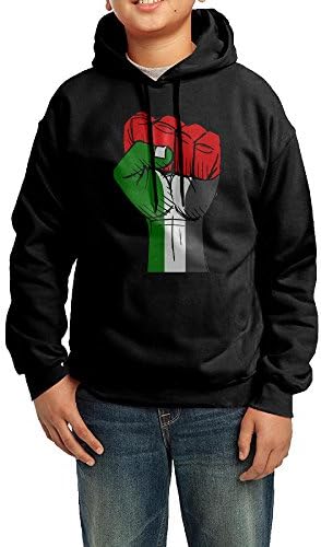 TuTuSwear Hoodie For Boys And Girls Youth Sweatshirt Palestine Black