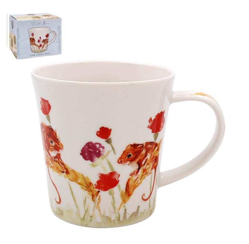 Lesser & Pavey Feather & Fur Field Mice Mug | Ceramic Coffee Mugs for Home or Work | Premium Design Mugs for All Occasions | Lovely Mug for Tea, Coffee & Hot Drinks - Jennifer Rose Gallery