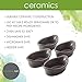 Rachael Ray 47864 4-Piece Set Stoneware Ramekins, Dipping Cups, Gray