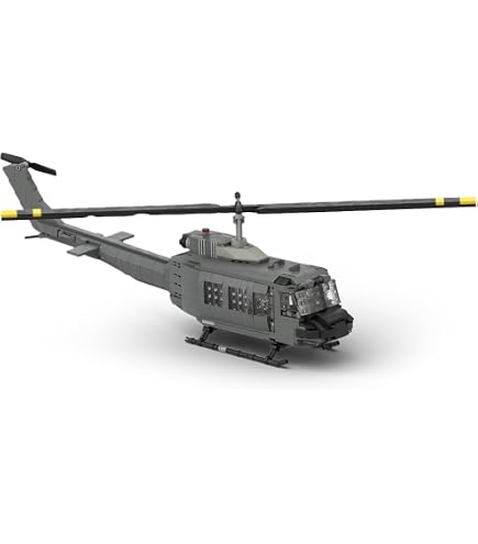 【未組立/入手困難】2点セット UH-1B IROQUOIS 1/30とクルー Amazon.com: ConsoleXpress Military Helicopter Building Blocks Sets