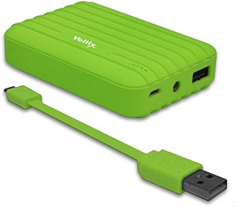 Voltix 8,500mAh Rubberized Portable Power Battery Bank in Green