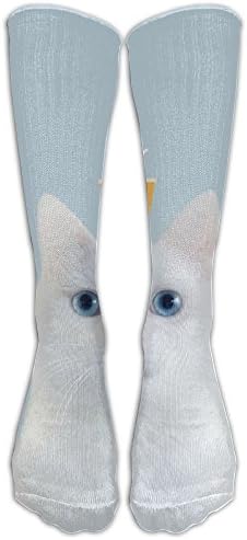 The Juice On The Cat's Head Knee High Graduated Compression Socks For Women And Men - Best Medical, Nursing, Travel &amp; Flight Socks - Running &amp; Fitness