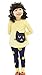 Yo Coco Girls Long Sleeve Cotton T-Shirts + Legging Pants Cartoon Suit Sets