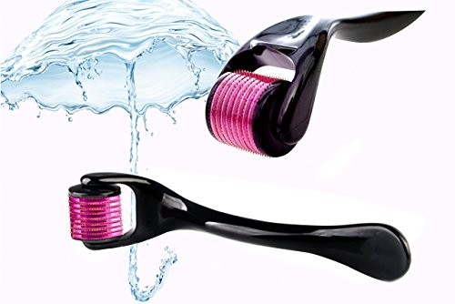 Premium Derma Roller with 540 Micro Needle Titanium Best Derma Roller Kit Micro Roller FDA Approved Needling Roller Skin Care 0.25mm is very useful for face eye body hair loss - Thumbnail 3
