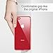 RANVOO iPhone 8 Case, iPhone 7 Case,Clear Thin Slim Soft Silicone Bumper Case Transparent Hard Protective 9H Tempered Glass Shockproof Cover-Clear