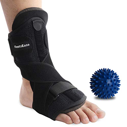 Plantar Fasciitis Night Splint and Support for Pain Relief - Adjustable Dorsal Night Splint Foot Brace for Achilles Tendonitis Foot Stretch for Men & Women [1 Pack]