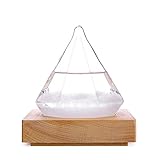 Hotbest Creative Fashion Desktop Water Drop Decoration Seventeenth Century European Weather Forecast Storm Glass Weather Station (Diamond)