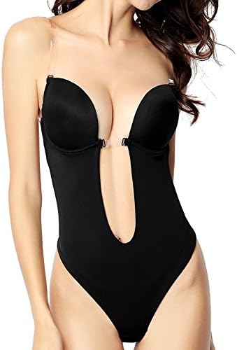 Slimate Women's Bridal Shapewear Corset Bra Backless Seamless U Plunge Body Suit