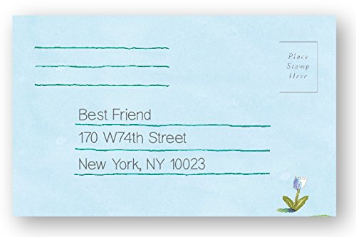 eeBoo Fairies of The Field Fold-to-Mail Stationary Set for Kids