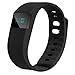 Lookatool Smart Wrist Band Sleep Sports Fitness Activity Tracker Pedometer Bracelet Watch, Black