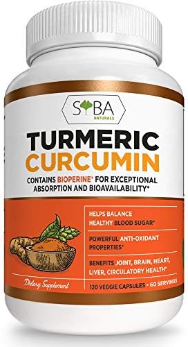 Premium Turmeric Curcumin with Bioperine Black Pepper - 2 Month Supply - Fast Absorption - Anti-Inflammatory Pain Support Antioxidant - Joint Relief Supplements - Highest Potency - Non-GMO Gluten Free