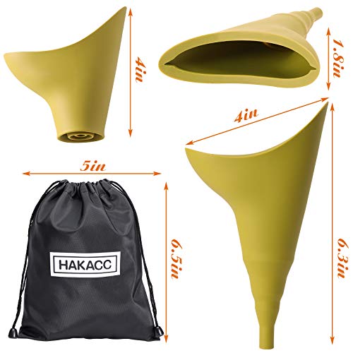 SallyFashion 2PCS Female Urination Devices, Women Pee Cup Standing Up, Portable Urinal for Women Camping, Hiking, Outdoor Activities