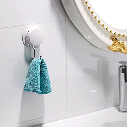 Garbath Suction Cup Towel Hook Holder Wall Hook for Bathroom &amp; Kitchen, Towel Hanger Storage, Stainless Steel (Single Hook)