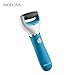 MOIVIVA Rechargeable Electric Pedicure Device Foot File Callus Remover, Waterproof Electronic Foot Care Pedicure Tools Foot Scrubber w/ Diamond Crystals Cordless 2 Callus Remover Head (Blue)