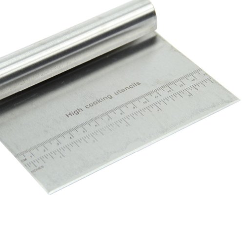 Estone Stainless Dough Scraper Cake Pizza Cutter Pastry Bread Separator Scale Knife