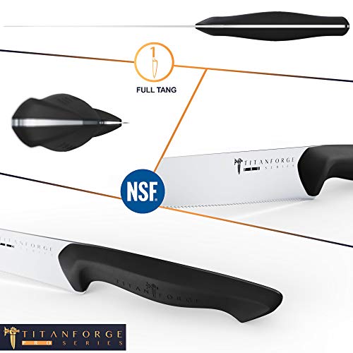 TITAN Serrated Utility Knife 6" Pro Series Knives 7CR17MOV