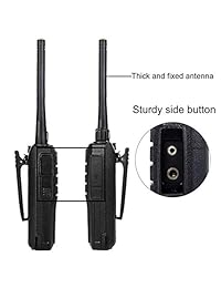 Retevis RT21 Radios de dos vías Radios de largo alcance FRS Walkie Talkies Recargables manos libres Radios de 2 vías (paquete de 6) con cargador de seis bandas para múltiples pandillas