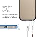 LUVVITT [Ultra Armor] Shock Absorbing Case Best Heavy Duty Dual Layer Tough Cover Designed for Apple iPhone SE Special Edition (2016 Only. NOT Compatible with 2020) - Gold