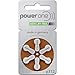 PowerOne Size 312 Hearing Aid Batteries No Mercury, 120 Batteries