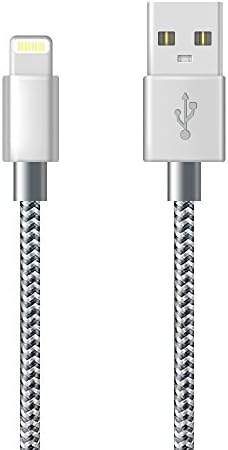 iPhone Charger Cable,Maokoto iPhone Cable Lightning Cable (3FT,Grey) Sync and Fast Charge Cable Nylon Braided Cord for iPhone 8/X 7/7 Plus/6/6s/6 Plus/6s Plus, iPad Pro/Air/mini,iPod and more