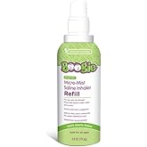 Boogie Micro-Mist Saline Inhaler Refill, Unscented, Baby Nose Congestion Relief, Nasal Spray for Kids, Pediatrician Recommended, Unscented, 2.8 oz (Pack of 1)